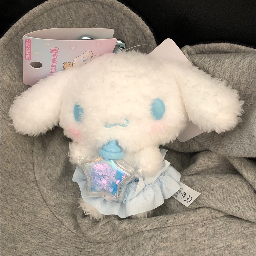 Sanrio Cinnamoroll Mascot Plush Baby Stardust Collection Keyring Charm 🐰🩵🤍💕💕🍼🍼